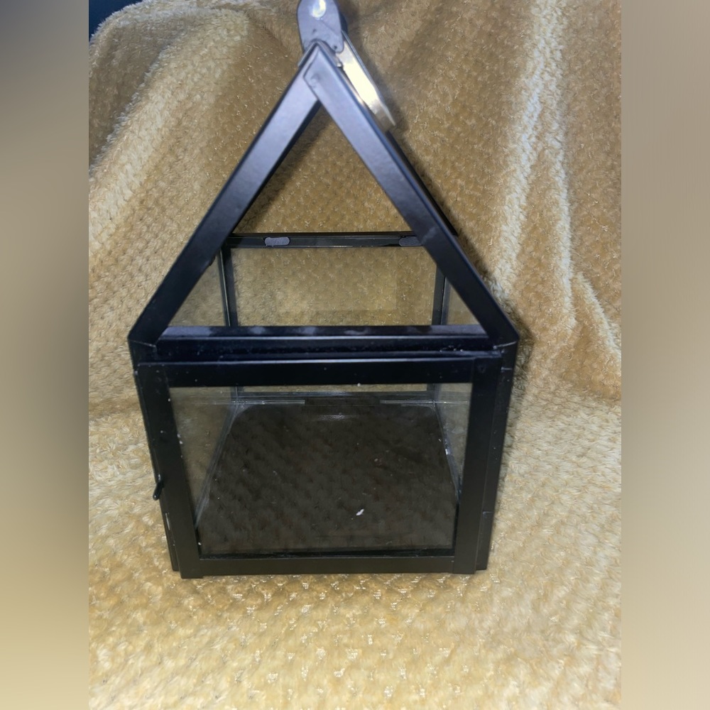 Hearth and Hand Lantern House with Handle - Black